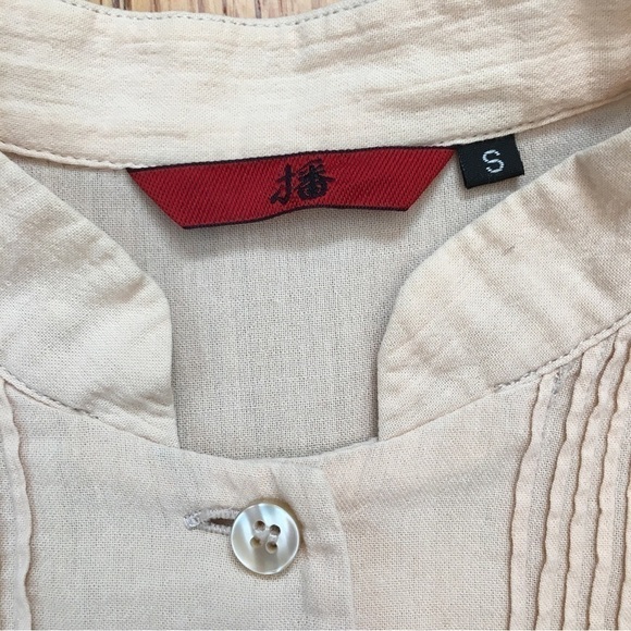 Vintage 80’s Button Front Nude Midi Dress - Picture 10 of 15